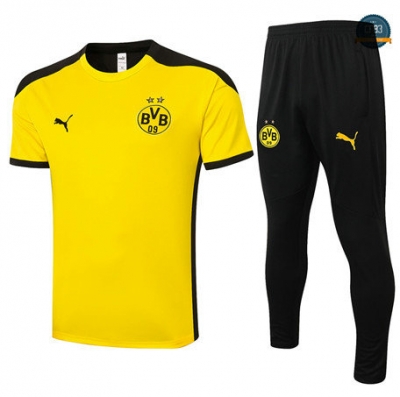 Cfb3 Camisetas Entrenamiento Borussia Dortmund + Pantalones Amarillo 2020/2021