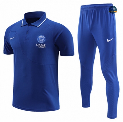 Crear Cfb3 Camiseta Entrenamiento Paris Paris Saint Germain Polo + Pantalones Equipación Azul 2022/2023