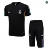 Venta Cfb3 Camiseta Entrenamiento Real Madrid + Pantalones Cortos Equipación Negro 2023/2024