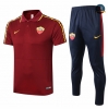 Cfb3 Camiseta AS Roma POLO + Pantalones Rojo Oscuro 2020/2021