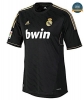 Camiseta 2011-12 Real Madrid 2ª Equipación Negro