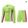 Comprar Cfb3 Camiseta Entrenamiento Manchester City Manche Longue + Pantalones Cortos Equipación Verde 2023/2024 baratas