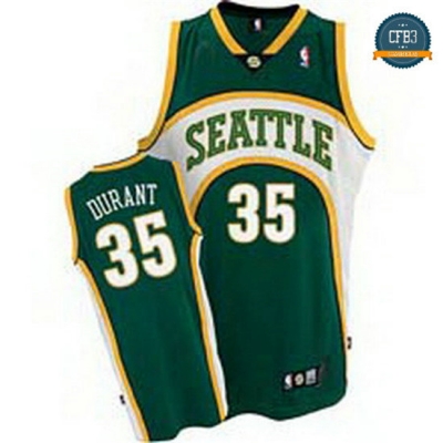 cfb3 camisetas Kevin Durant, Seattle SuperSonics [Verde]
