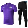 Cfb3 Camisetas D181 Entrenamiento Manchester City Púrpura/Negro 2019/2020 Cuello V