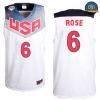 cfb3 camisetas Derrick Rose, USA 2014 - Blanco