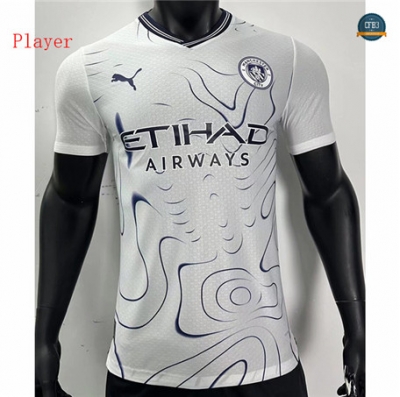 Cfb3 Camisetas Manchester City Player Equipación Blanco 2024/2025