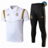 Camiseta Entrenamiento Q63 Real Madrid + Pantalones Equipación POLO Blanco/Negro 2019/2020