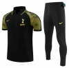 Nuevas Cfb3 Camiseta Entrenamiento Tottenham Hotspur Polo + Pantalones Equipación Negro 2022/2023