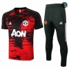 Cfb3 Camiseta Entrenamiento Manchester United + Pantalones Rojo 2020/2021