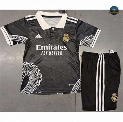 Cfb3 Camiseta Real Madrid Niño Equipación Dragon Negro 2023/2024