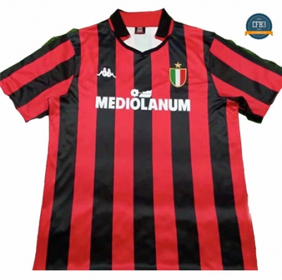 Cfb3 Camiseta Retro 1988-89 AC Milan 1ª Equipación