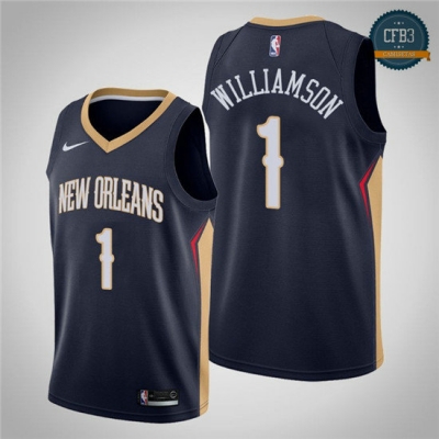 cfb3 camisetas Zion Williamson, New Orleans Pelicans 2018/19 - Icon