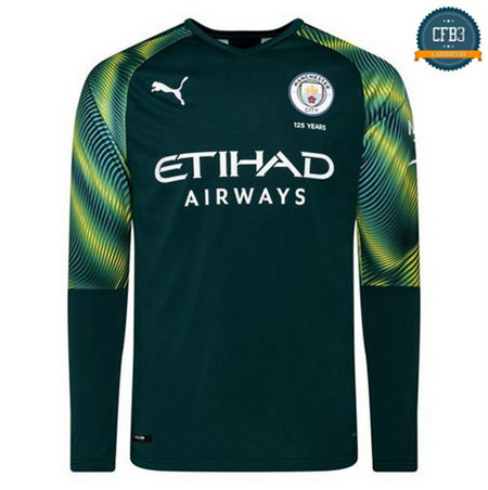 Camiseta Manchester City Portero Verde Manga Larga 2019/20