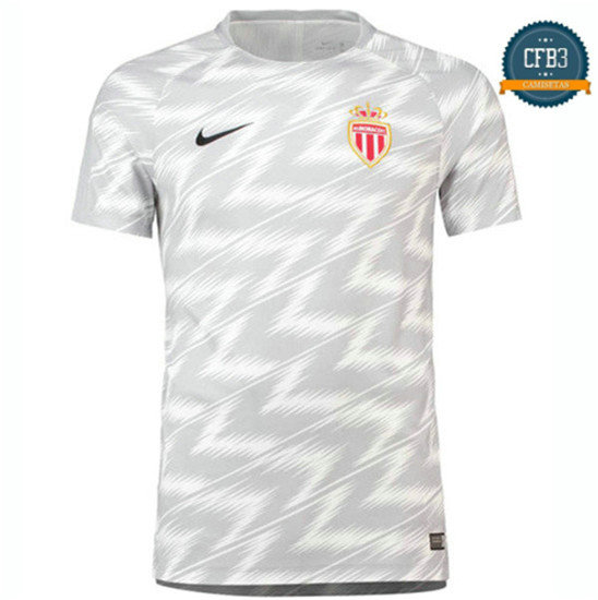 Camiseta AS Monaco Entrenamiento Pre-Match Blanco 2018/2019