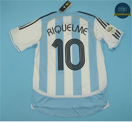 Camiseta 2006-07 Argentina 1ª Equipación (10 Riquelme)