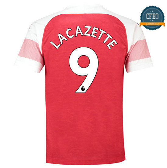 Camiseta Arsenal 1ª Equipación 9 Lacazette 2018