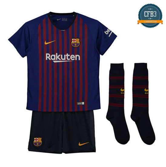 Camiseta Barcelona 1ª Equipación Niños 2018