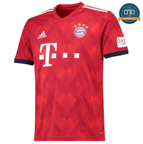 Camiseta Bayern Munich 1ª Equipación Rojo 2018