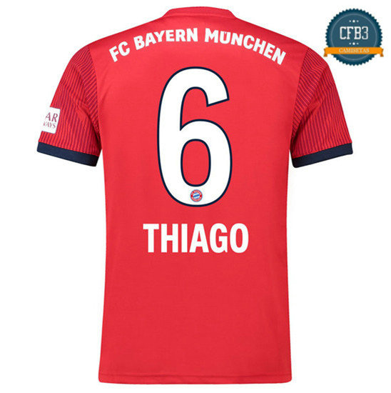 Camiseta Bayern Munich 1ª Equipación 6 Thiago 2018