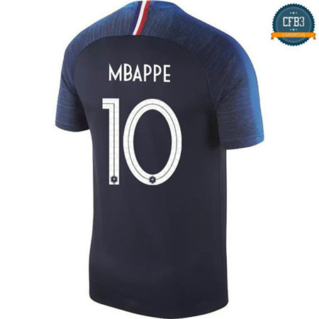 Cfb3 Camisetas Mbappe Equipo del Francia 1ª Equipación 2018/2019