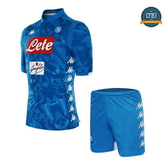 Camiseta Napoli 1ª Equipación Junior Azul 2018