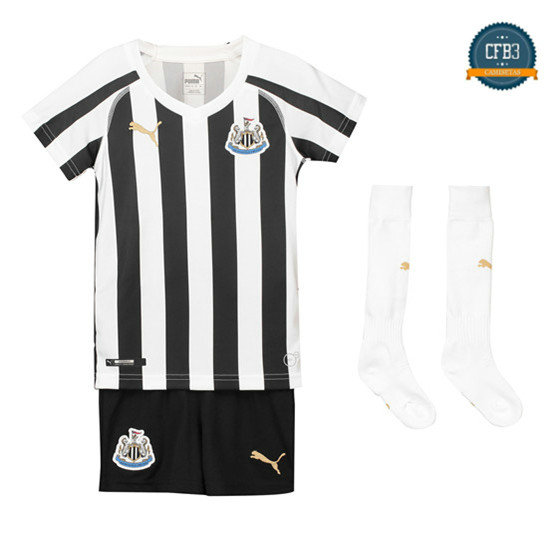 Camiseta Newcastle United 1ª Equipación Niños Blanco/Negro 2018
