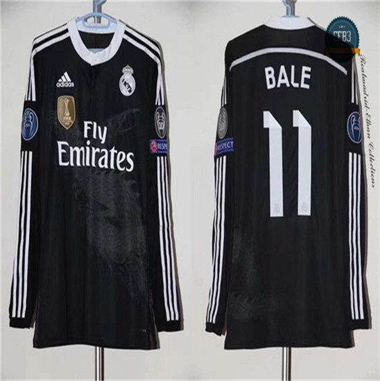 Camiseta 2014-15 Real Madrid Manga Larga 3ª Equipación (11 Bale)