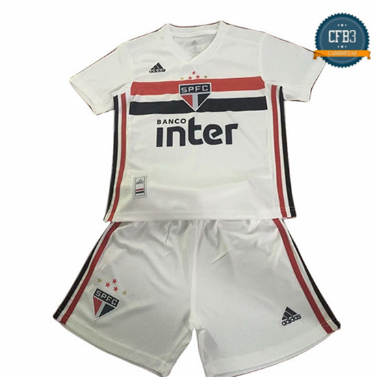 Camiseta Sao Paulo Niños 1ª Equipación Blanco 2019/2020