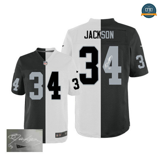 cfb3 camisetas Bo Jackson, Oakland Raiders Team/ Alternate