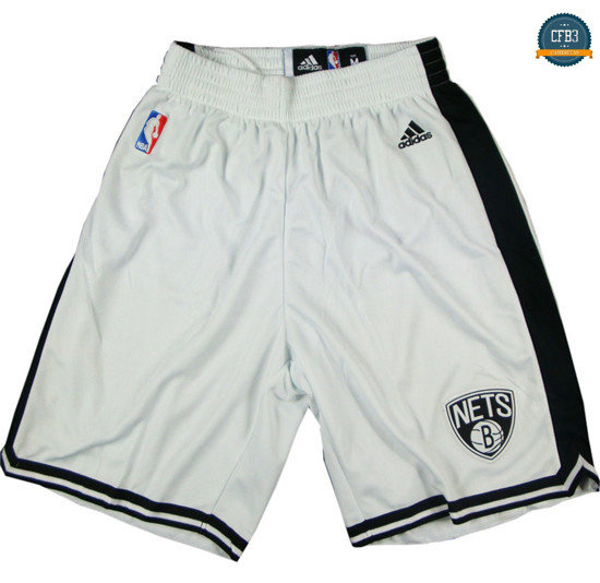 cfb3 camisetas Pantalones Brooklyn Nets [Blanco]