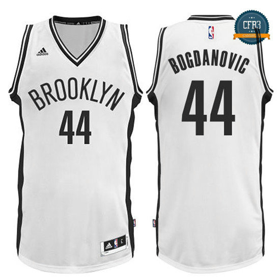 cfb3 camisetas Bojan Bogdanovic, Brooklyn Nets - Blanco