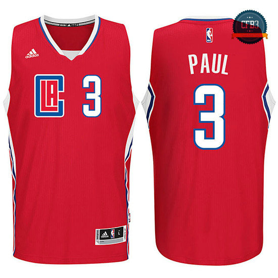 cfb3 camisetas Chris Paul, Los Angeles Clippers 2015 - Rojo