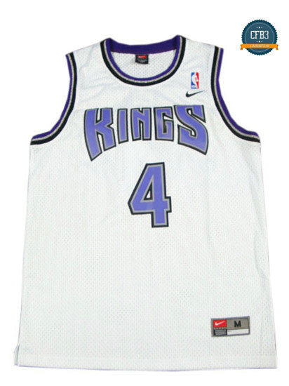 cfb3 camisetas Chris Webber, Sacramento Kings [Blanco]