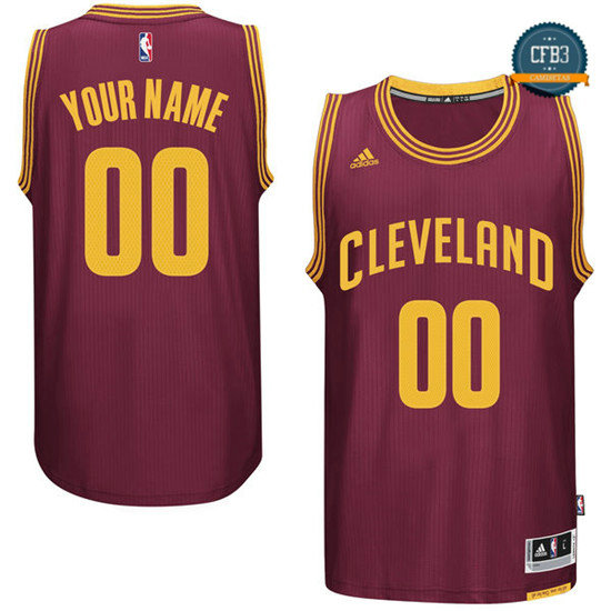 cfb3 camisetas Custom, Cleveland Cavaliers - Wine