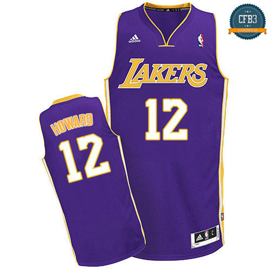 cfb3 camisetas Dwight Howard, Los Angeles Lakers [Morada]
