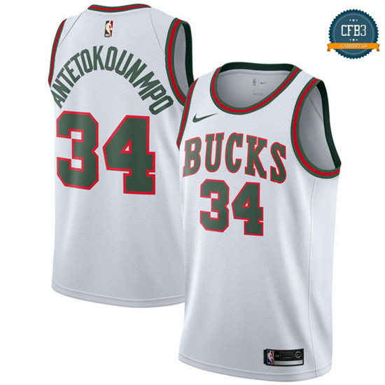 cfb3 camisetas Giannis Antetokounmpo, Milwaukee Bucks - Classic