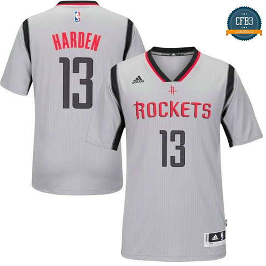 cfb3 camisetas James Harden, Houston Rockets [Alternate Gray]