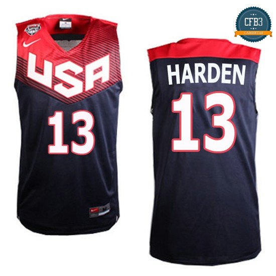 cfb3 camisetas James Harden, USA 2014 - Azul