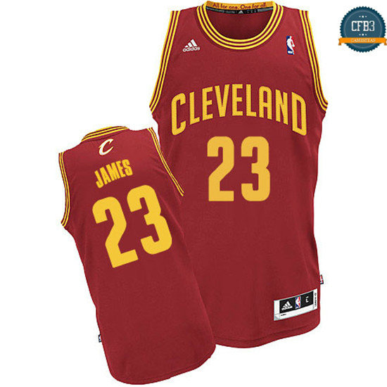 cfb3 camisetas LeBron James, Cleveland Cavaliers - Wine