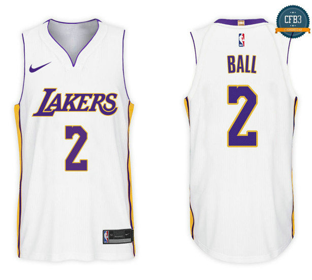 cfb3 camisetas Lonzo Ball, Los Angeles Lakers - Association