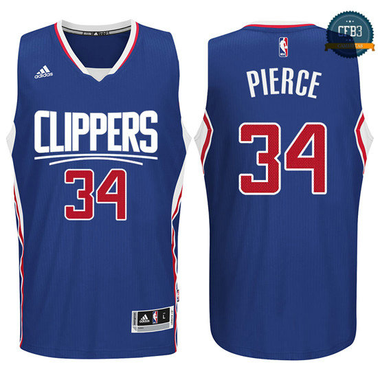 cfb3 camisetas Paul Pierce, Los Angeles Clippers 2015 - Azul