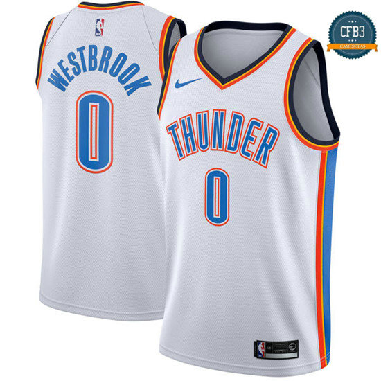 cfb3 camisetas Russell Westbrook, Oklahoma City Thunder - Association