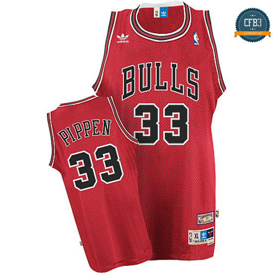 cfb3 camisetas Scottie Pippen, Chicago Bulls [Roja]