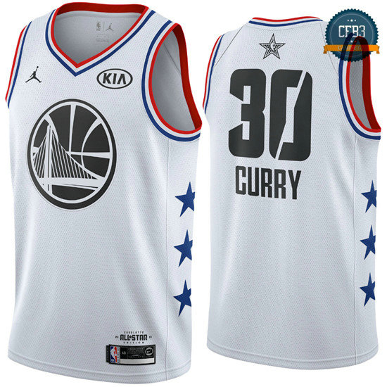 cfb3 camisetas Stephen Curry - 2019 All-Star Blanco