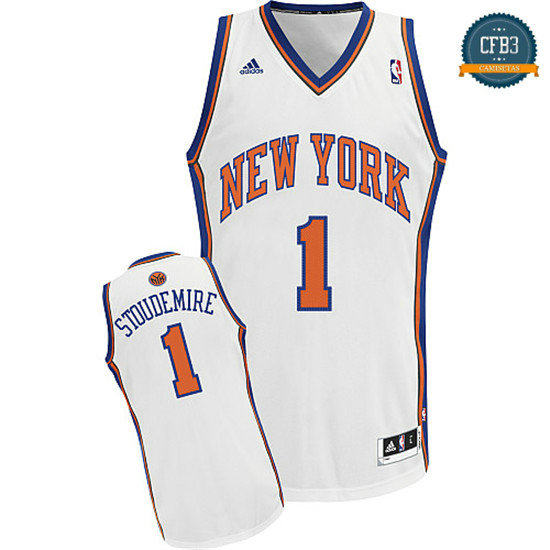 cfb3 camisetas Stoudemire, New York Knicks [Blanca]