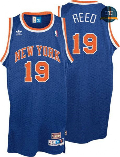 cfb3 camisetas Willis Reed, New York Knicks [Azul]