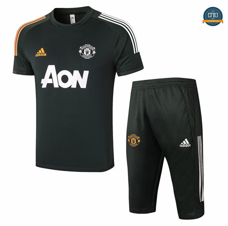Cfb3 Camiseta Entrenamiento Manchester United + Pantalones Ejército verde 2020/2021