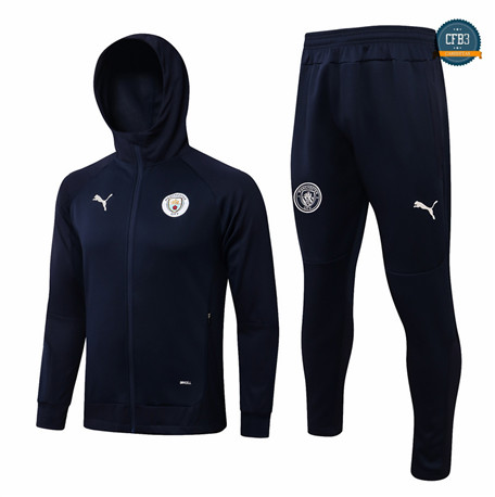 Cfb3 Camisetas Chaqueta Chandal Manchester City Equipación Sombrero Azul marino 2021/2022