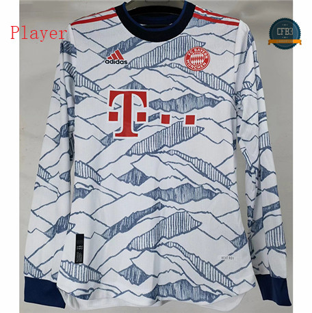Cfb3 Camisetas Player Version Bayern Munich 2ª Equipación Manga larga 2021/2022