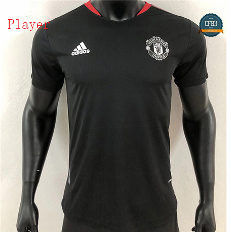 Cfb3 Camisetas Player Version Manchester United Formazione Negro 2021/2022